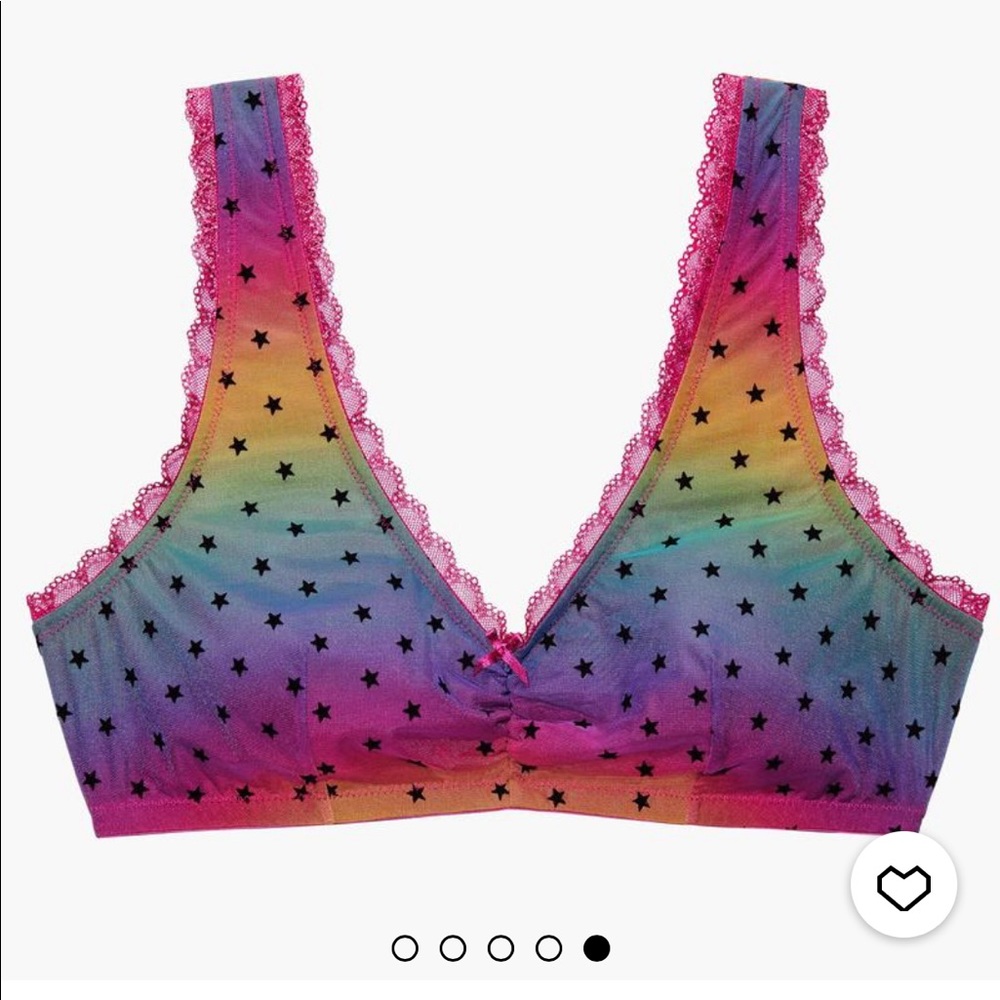 Metallic stars bralette size 1x